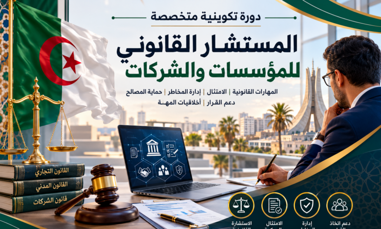 دورة التكوين في المستشار القانوني للمؤسسات والشركات