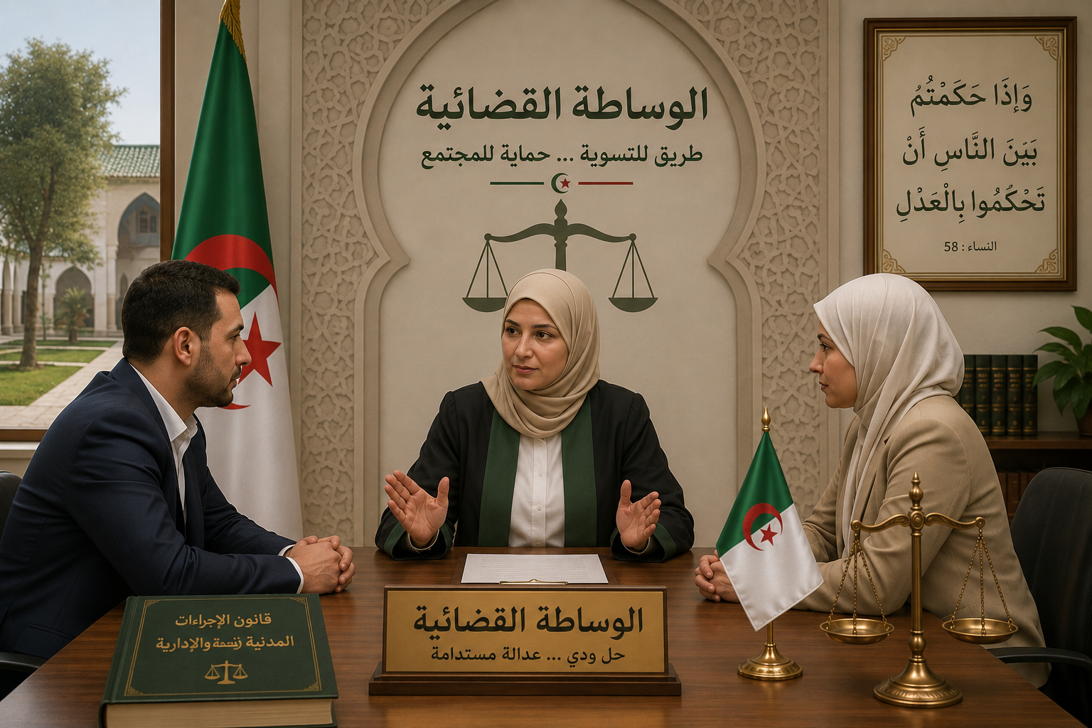 دورة (جديدة) تكوينية متخصصة (عن بعد)🔹في الوساطة القضائية🔹